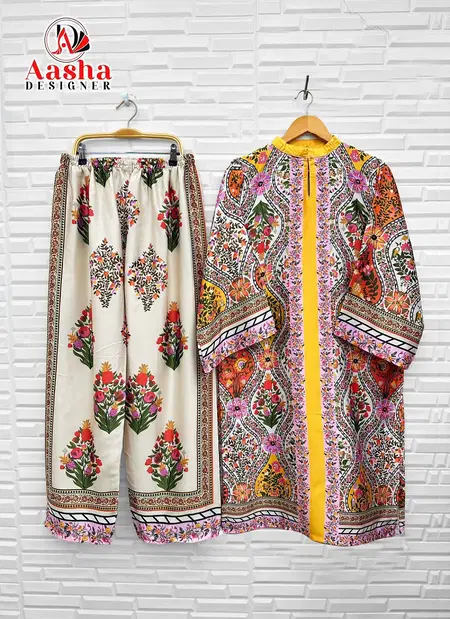 Turkis Vol 4 By Aasha Modal Satin Printed Co Ord Set Wholesale Price In Surat